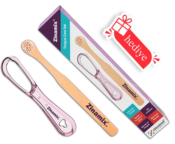 Zinamix Tongue care set outer box hediye